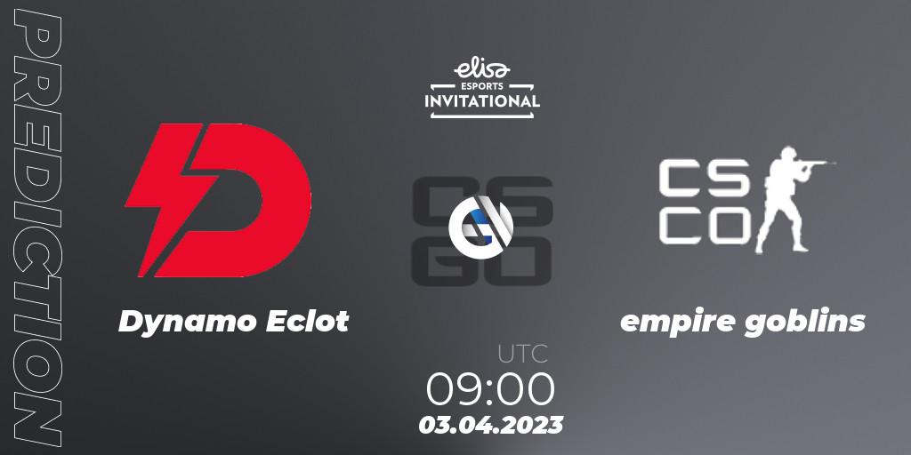 Dynamo Eclot vs empire goblins: Betting TIp, Match Prediction. 03.04.23. CS2 (CS:GO), Elisa Invitational Spring 2023 Contenders