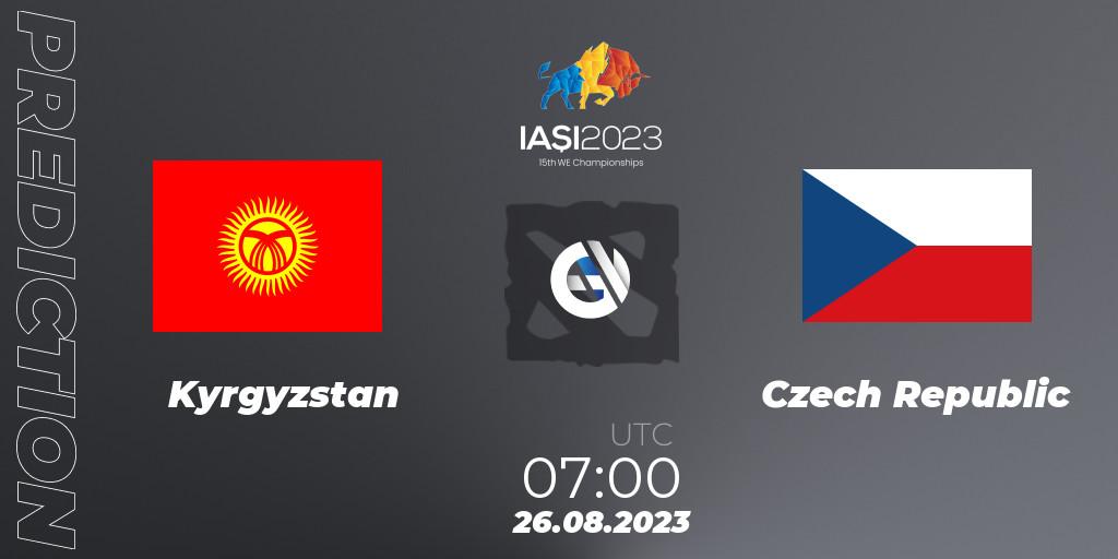 Kyrgyzstan vs Czech Republic: Betting TIp, Match Prediction. 26.08.2023 at 11:00. Dota 2, IESF World Championship 2023