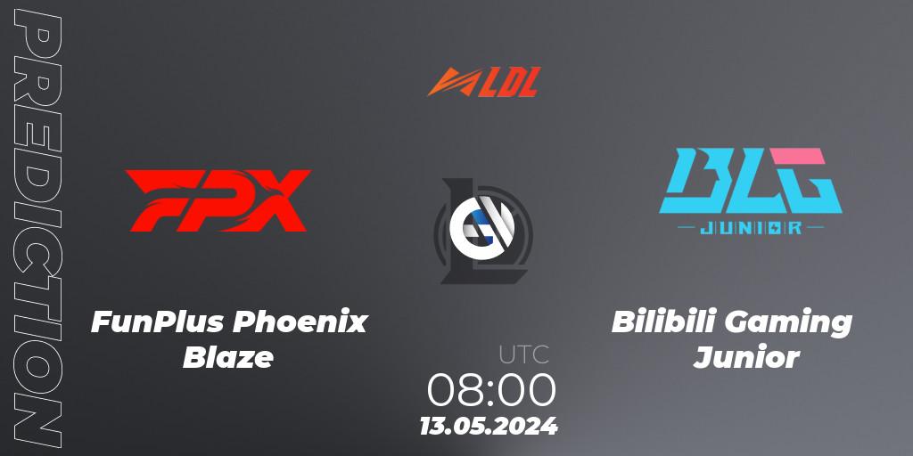 FunPlus Phoenix Blaze vs Bilibili Gaming Junior: Betting TIp, Match Prediction. 13.05.2024 at 08:00. LoL, LDL 2024 - Stage 2
