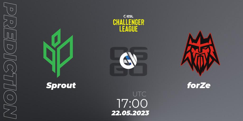 Sprout vs forZe: Betting TIp, Match Prediction. 22.05.23. CS2 (CS:GO), ESL Challenger League Season 45: Europe