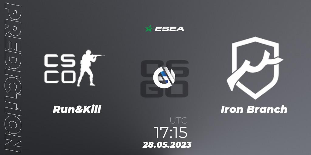 Run&Kill vs Iron Branch: Betting TIp, Match Prediction. 28.05.2023 at 17:20. Counter-Strike (CS2), ESEA Advanced Season 45 Europe
