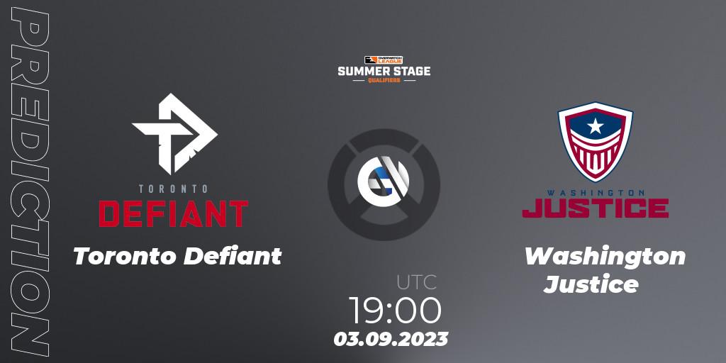 Toronto Defiant vs Washington Justice: Betting TIp, Match Prediction. 06.08.23. Overwatch, Overwatch League 2023 - Summer Stage Qualifiers