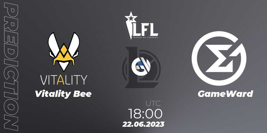 Vitality Bee vs GameWard: Betting TIp, Match Prediction. 22.06.23. LoL, LFL Summer 2023 - Group Stage