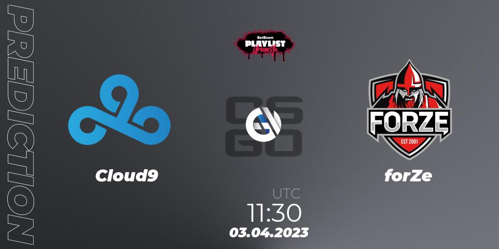 Cloud9 vs forZe: Betting TIp, Match Prediction. 04.04.2023 at 12:00. Counter-Strike (CS2), BetBoom Playlist. Urbanistic