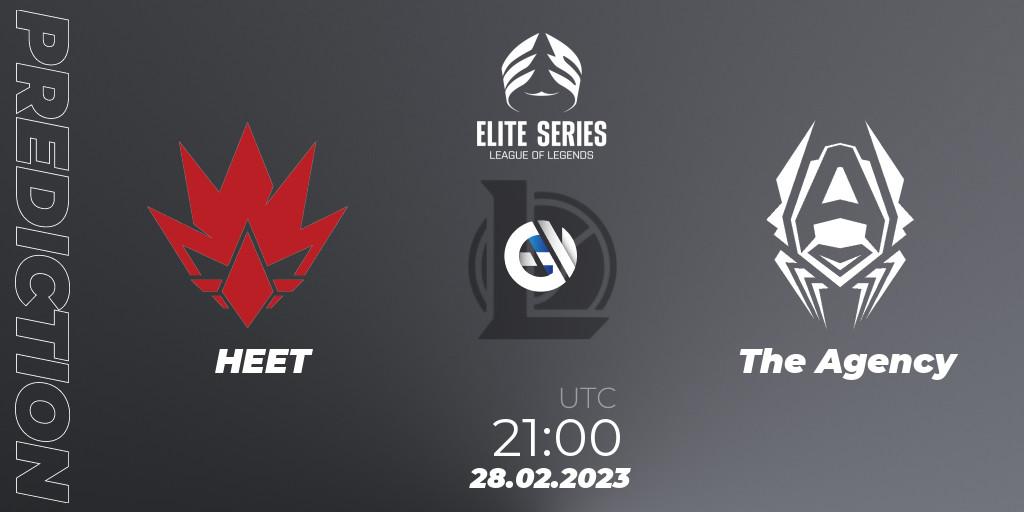 HEET vs The Agency: Betting TIp, Match Prediction. 28.02.23. LoL, Elite Series Spring 2023 - Group Stage