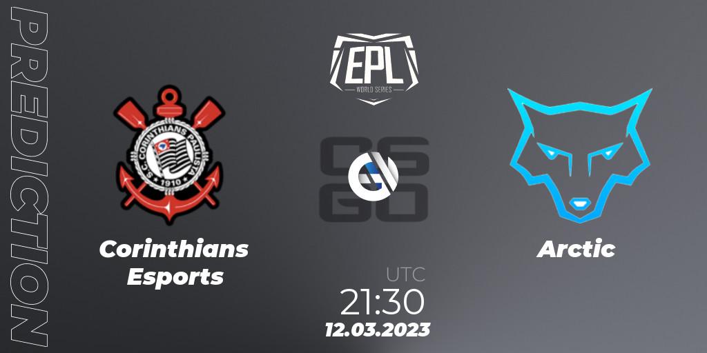 Corinthians Esports vs Arctic: Betting TIp, Match Prediction. 12.03.2023 at 22:50. Counter-Strike (CS2), EPL World Series: Americas Season 3
