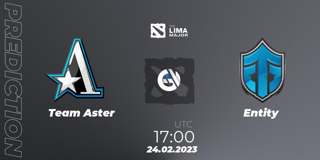 Team Aster vs Entity: Betting TIp, Match Prediction. 24.02.2023 at 17:13. Dota 2, The Lima Major 2023