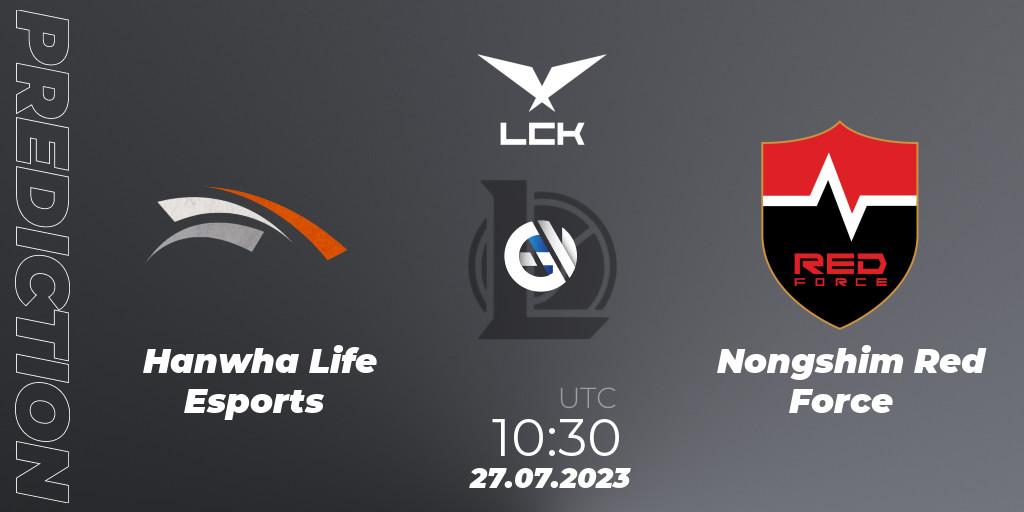 Hanwha Life Esports vs Nongshim Red Force: Betting TIp, Match Prediction. 27.07.23. LoL, LCK Summer 2023 Regular Season