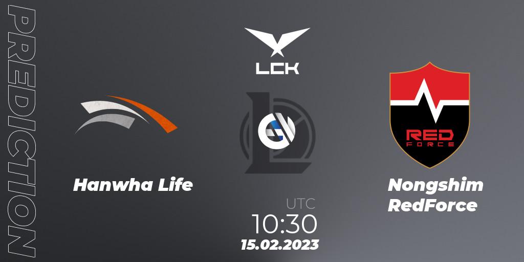 Hanwha Life vs Nongshim RedForce: Betting TIp, Match Prediction. 15.02.23. LoL, LCK Spring 2023 - Group Stage