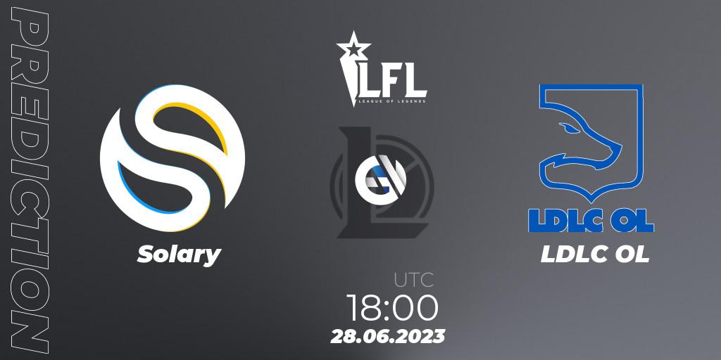 Solary vs LDLC OL: Betting TIp, Match Prediction. 28.06.23. LoL, LFL Summer 2023 - Group Stage