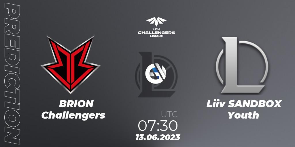 BRION Challengers vs Liiv SANDBOX Youth: Betting TIp, Match Prediction. 13.06.23. LoL, LCK Challengers League 2023 Summer - Group Stage