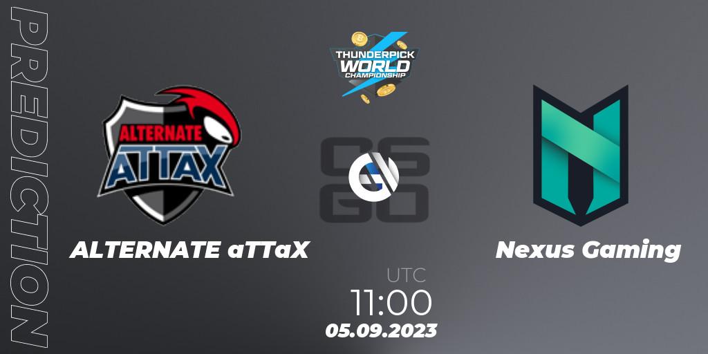ALTERNATE aTTaX vs Nexus Gaming: Betting TIp, Match Prediction. 05.09.23. CS2 (CS:GO), Thunderpick World Championship 2023: European Series #2