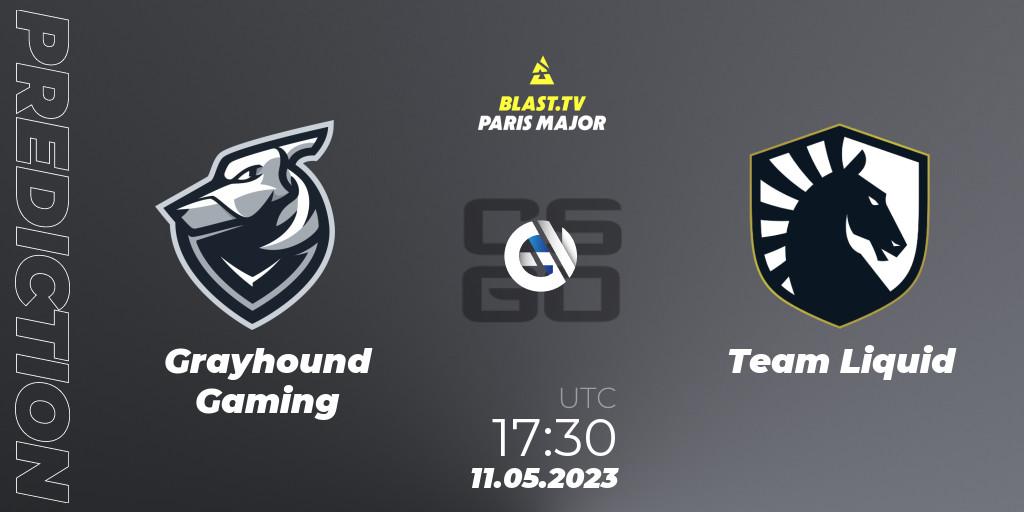 Grayhound Gaming vs Team Liquid: Betting TIp, Match Prediction. 11.05.2023 at 15:50. Counter-Strike (CS2), BLAST Paris Major 2023 Challengers Stage