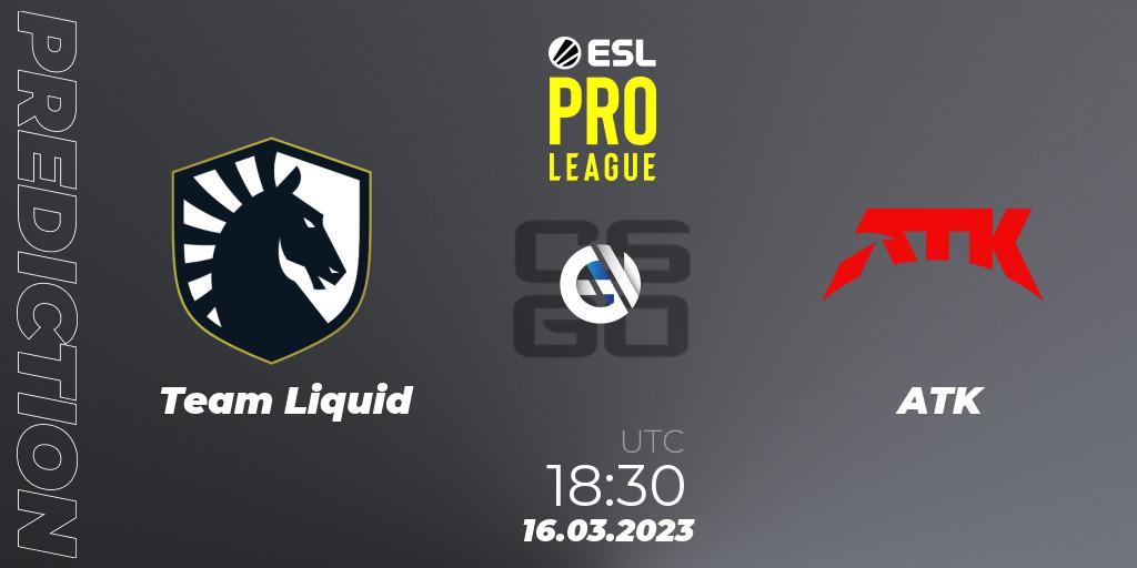 Team Liquid vs ATK: Betting TIp, Match Prediction. 16.03.23. CS2 (CS:GO), ESL Pro League Season 17