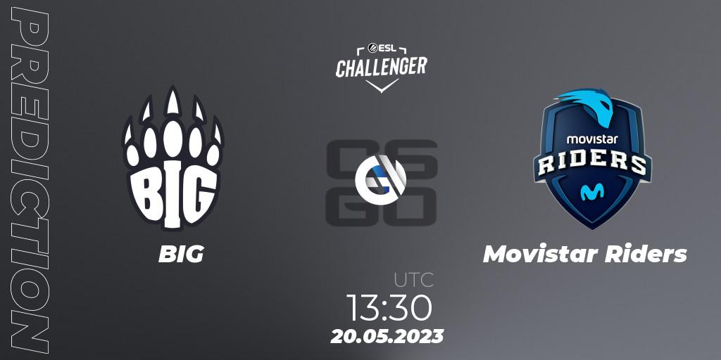 BIG vs Movistar Riders: Betting TIp, Match Prediction. 20.05.2023 at 13:30. Counter-Strike (CS2), ESL Challenger Katowice 2023: European Qualifier