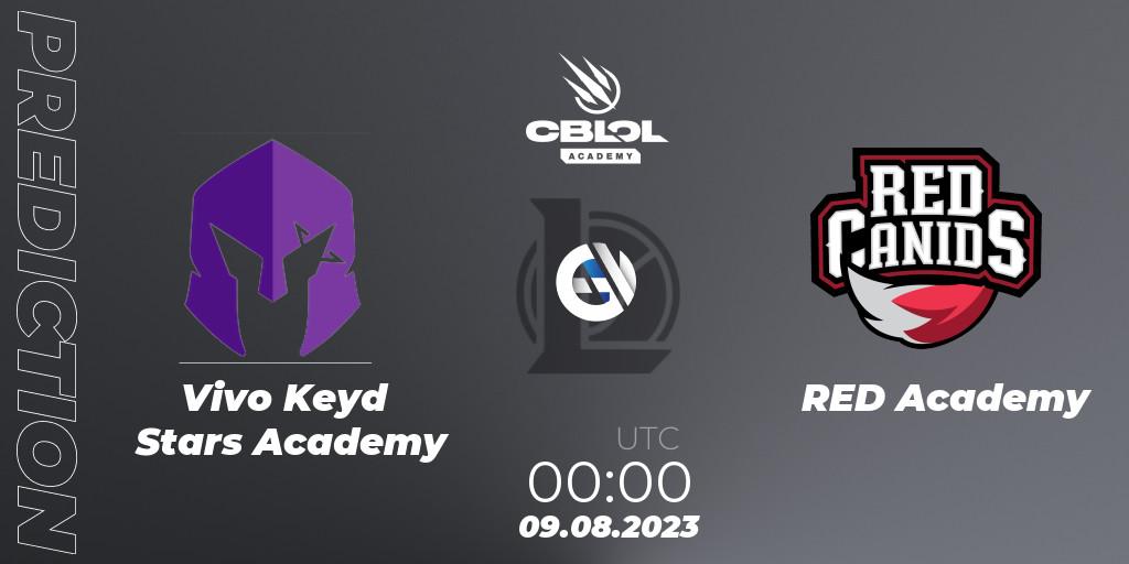Vivo Keyd Stars Academy vs RED Academy: Betting TIp, Match Prediction. 09.08.2023 at 00:00. LoL, CBLOL Academy Split 2 2023 - Group Stage