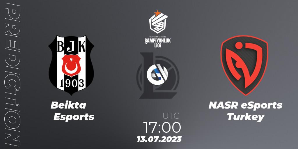 Beşiktaş Esports vs NASR eSports Turkey: Betting TIp, Match Prediction. 13.07.2023 at 17:00. LoL, TCL Summer 2023 - Group Stage