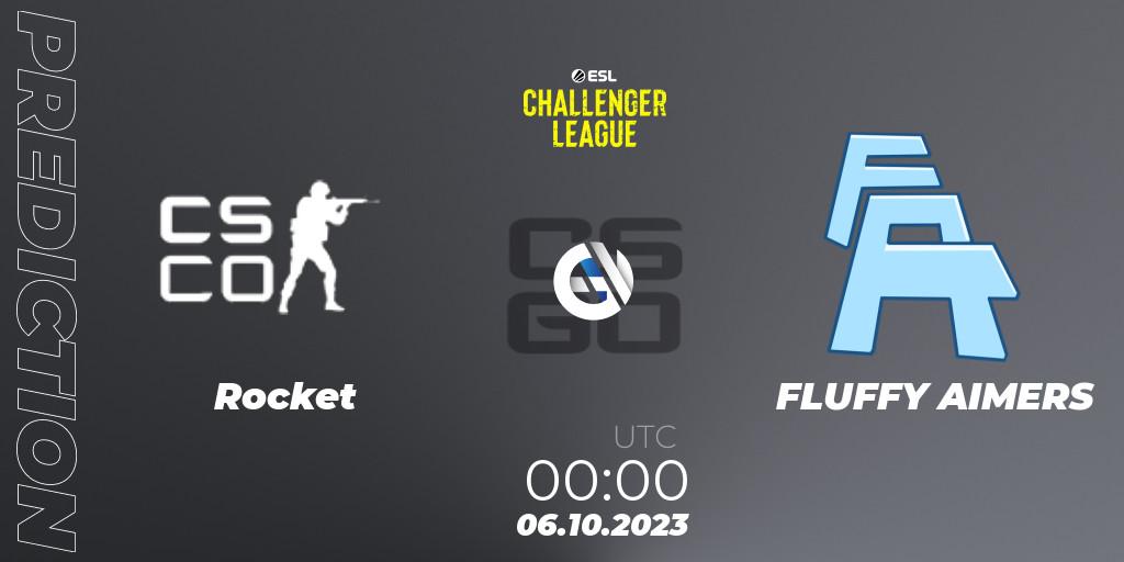 Rocket vs FLUFFY AIMERS: Betting TIp, Match Prediction. 22.11.2023 at 22:30. Counter-Strike (CS2), ESL Challenger League Season 46: North America