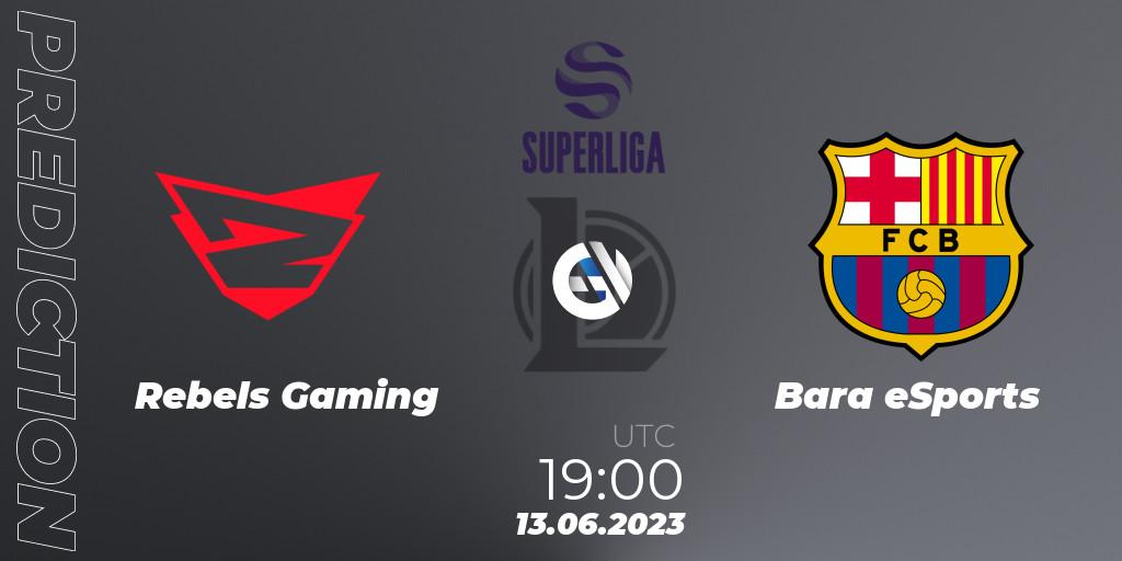 Rebels Gaming vs Barça eSports: Betting TIp, Match Prediction. 13.06.23. LoL, Superliga Summer 2023 - Group Stage