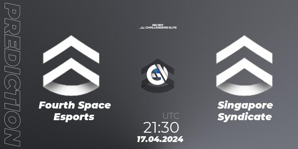 Fourth Space Esports vs Singapore Syndicate: Betting TIp, Match Prediction. 17.04.2024 at 21:30. Call of Duty, Call of Duty Challengers 2024 - Elite 2: NA