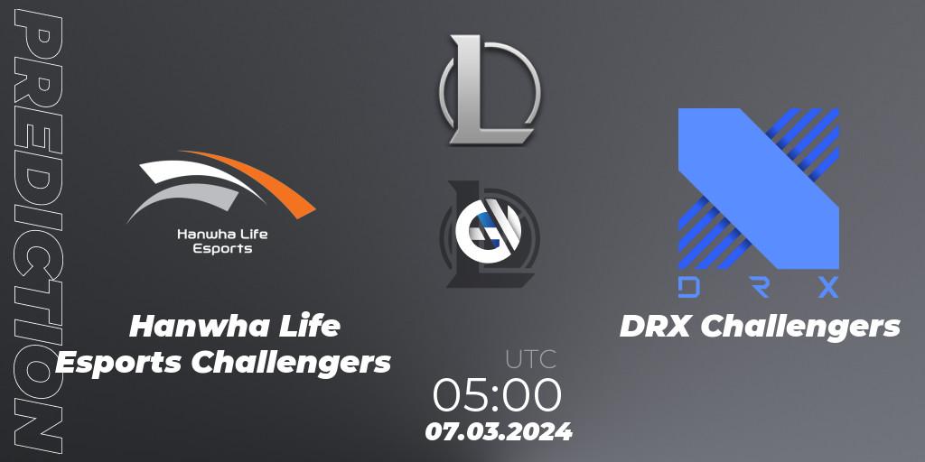Hanwha Life Esports Challengers vs DRX Challengers: Betting TIp, Match Prediction. 07.03.24. LoL, LCK Challengers League 2024 Spring - Group Stage