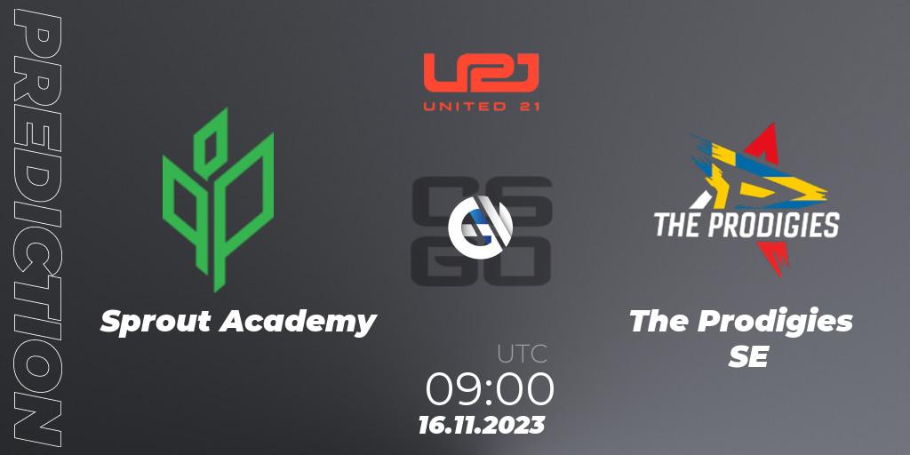 Sprout Academy vs The Prodigies SE: Betting TIp, Match Prediction. 16.11.2023 at 09:00. Counter-Strike (CS2), United21 Season 8