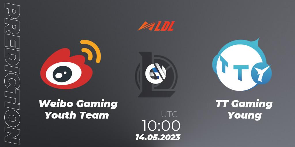 Weibo Gaming Youth Team vs TT Gaming Young: Betting TIp, Match Prediction. 14.05.2023 at 11:00. LoL, LDL 2023 - Regular Season - Stage 2