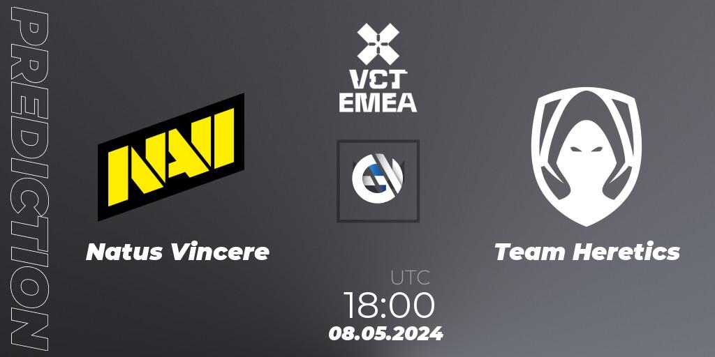 Natus Vincere vs Team Heretics: Betting TIp, Match Prediction. 08.05.2024 at 18:30. VALORANT, VCT 2024: EMEA Stage 1