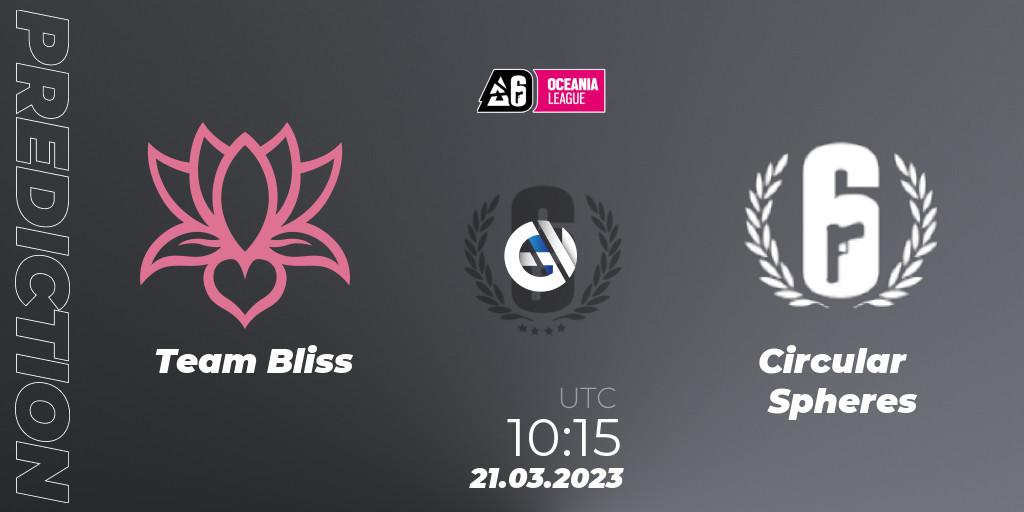 Team Bliss vs Circular Spheres: Betting TIp, Match Prediction. 21.03.23. Rainbow Six, Oceania League 2023 - Stage 1
