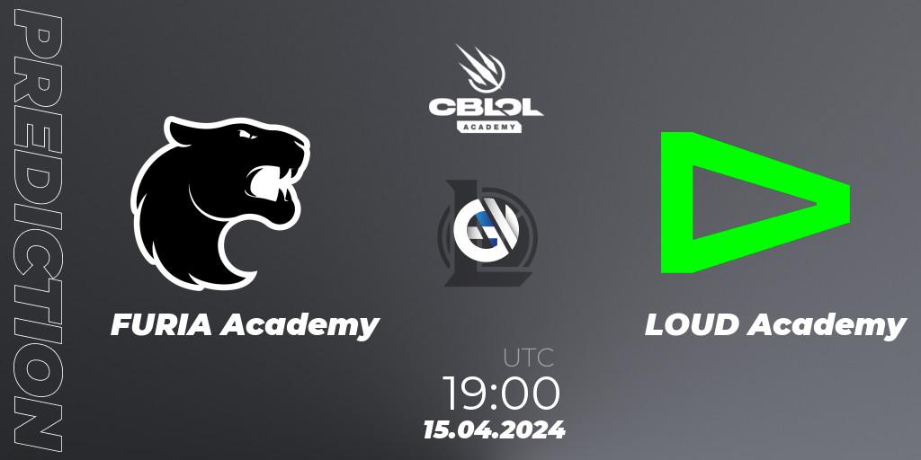 FURIA Academy vs LOUD Academy: Betting TIp, Match Prediction. 15.04.2024 at 19:00. LoL, CBLOL Academy Split 1 2024