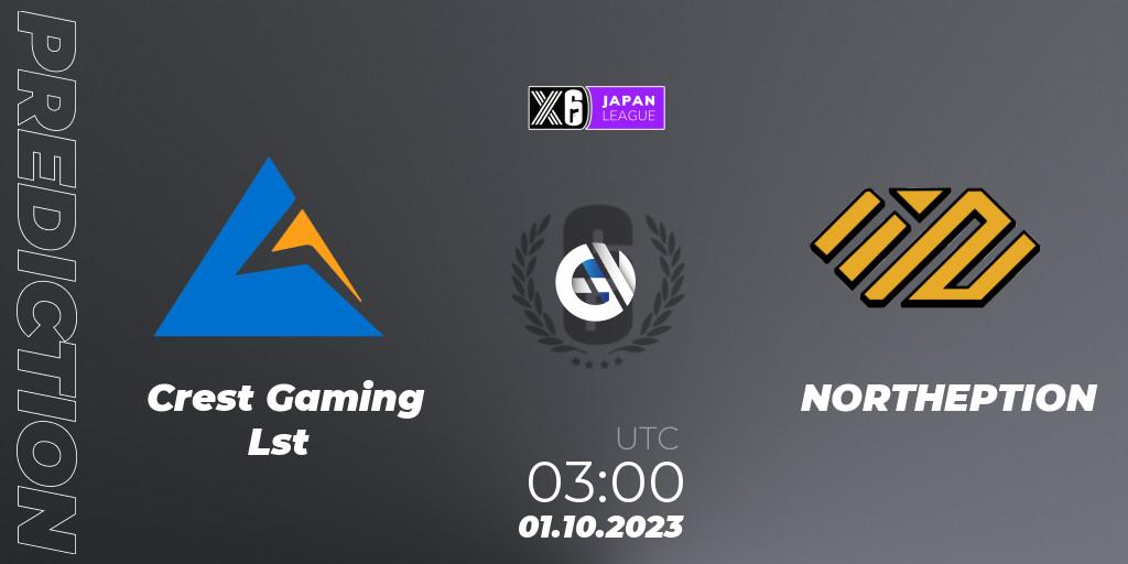 Crest Gaming Lst vs NORTHEPTION: Betting TIp, Match Prediction. 01.10.23. Rainbow Six, Japan League 2023 - Stage 2