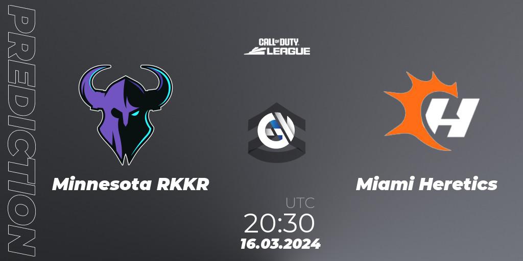 Minnesota RØKKR vs Miami Heretics: Betting TIp, Match Prediction. 16.03.2024 at 20:30. Call of Duty, Call of Duty League 2024: Stage 2 Major Qualifiers