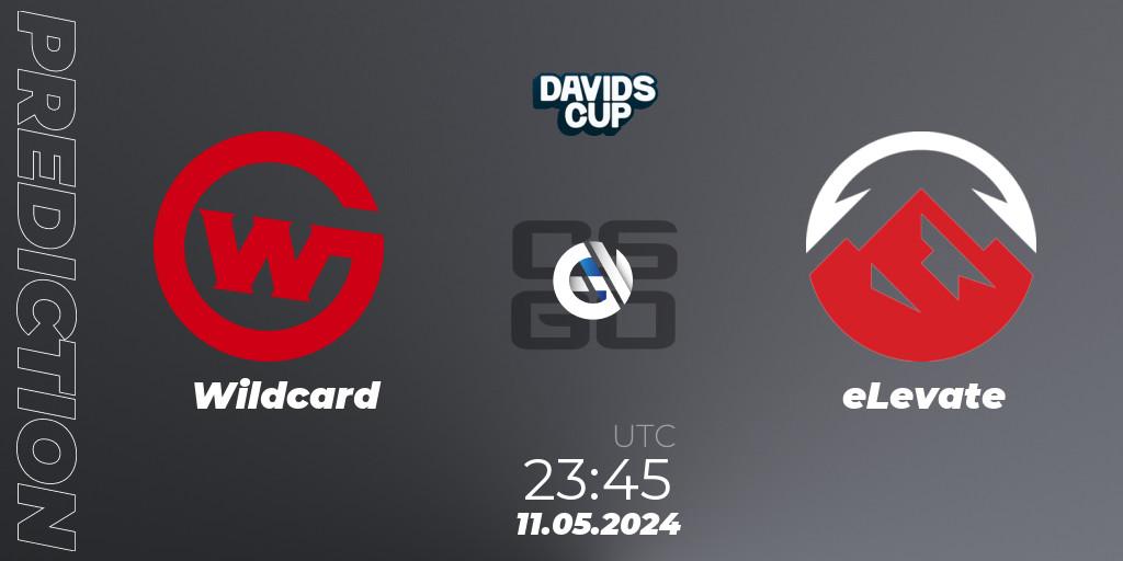 Wildcard vs eLevate: Betting TIp, Match Prediction. 11.05.2024 at 23:45. Counter-Strike (CS2), David's Cup 2024