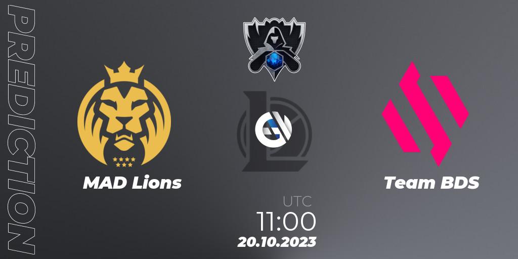 MAD Lions vs Team BDS: Betting TIp, Match Prediction. 20.10.23. LoL, Worlds 2023 LoL - Group Stage