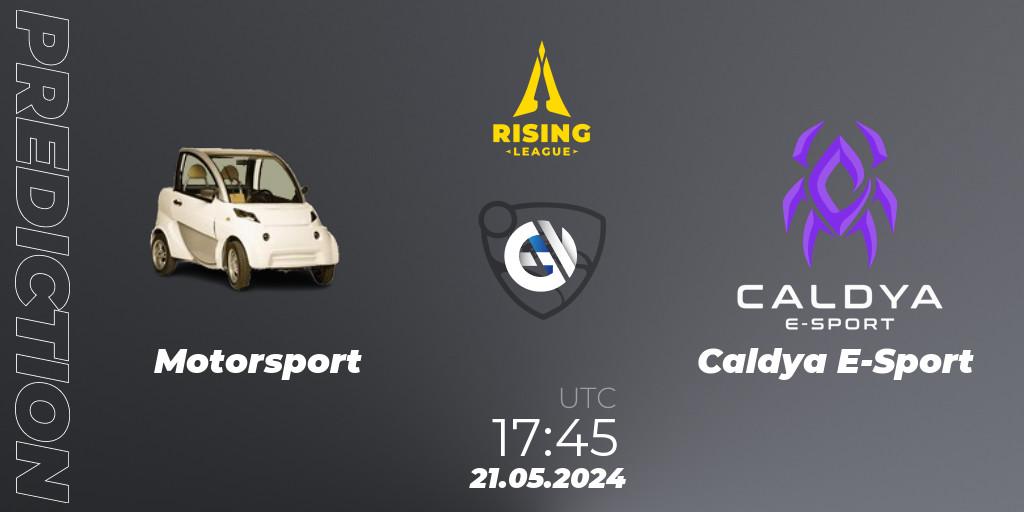 Motorsport vs Caldya E-Sport: Betting TIp, Match Prediction. 21.05.2024 at 17:45. Rocket League, Rising League 2024 — Split 1 — Main Event