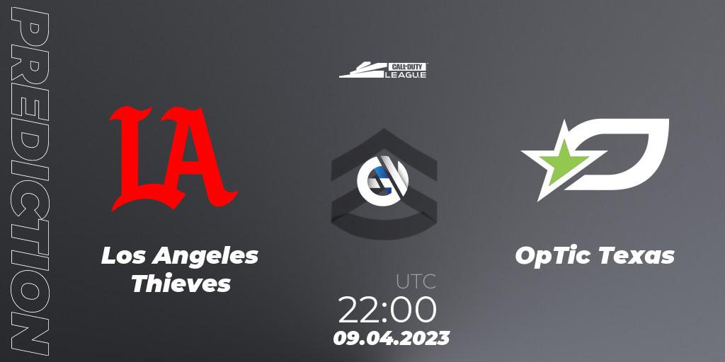 Los Angeles Thieves vs OpTic Texas: Betting TIp, Match Prediction. 09.04.2023 at 22:00. Call of Duty, Call of Duty League 2023: Stage 4 Major Qualifiers