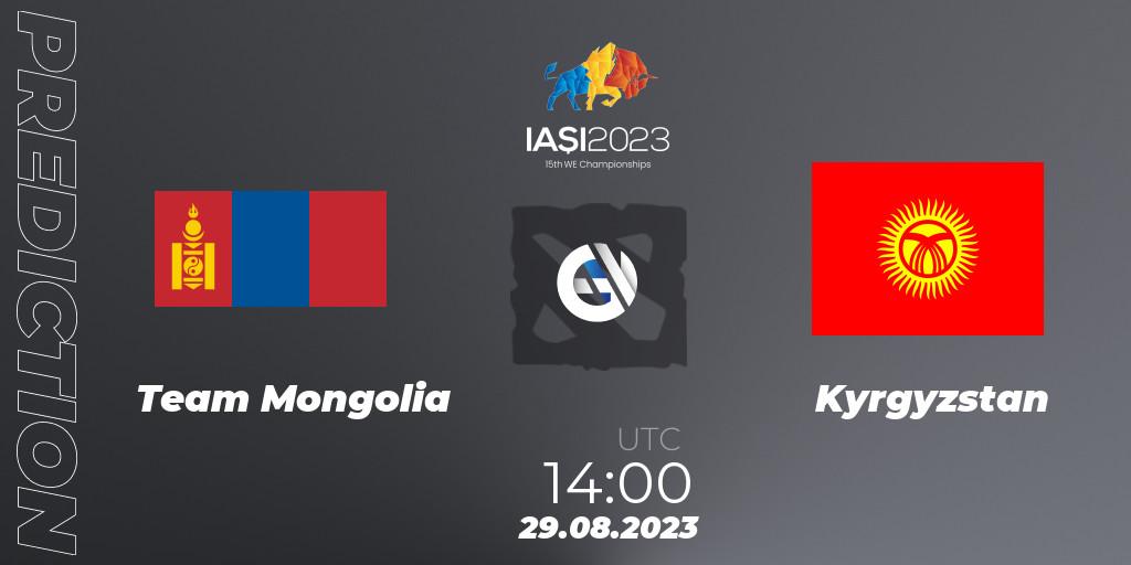Team Mongolia vs Kyrgyzstan: Betting TIp, Match Prediction. 29.08.23. Dota 2, IESF World Championship 2023