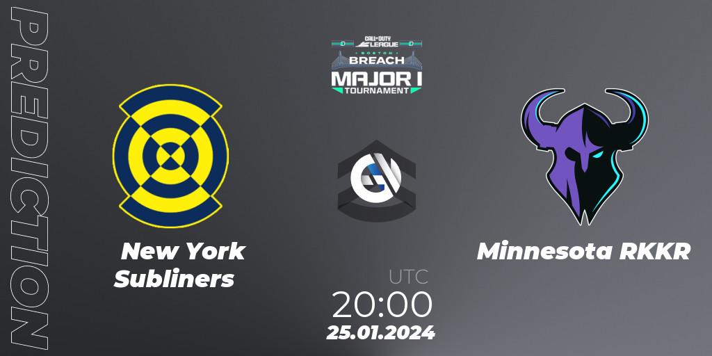 New York Subliners vs Minnesota RØKKR: Betting TIp, Match Prediction. 25.01.2024 at 20:00. Call of Duty, Call of Duty League 2024: Stage 1 Major