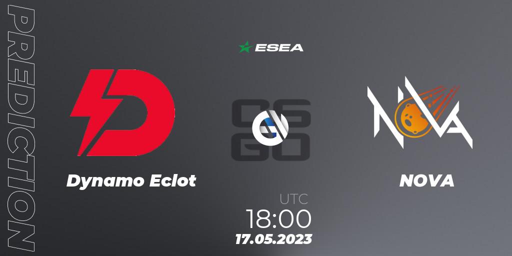 Dynamo Eclot vs NOVA: Betting TIp, Match Prediction. 18.05.23. CS2 (CS:GO), ESEA Season 45: Advanced Division - Europe