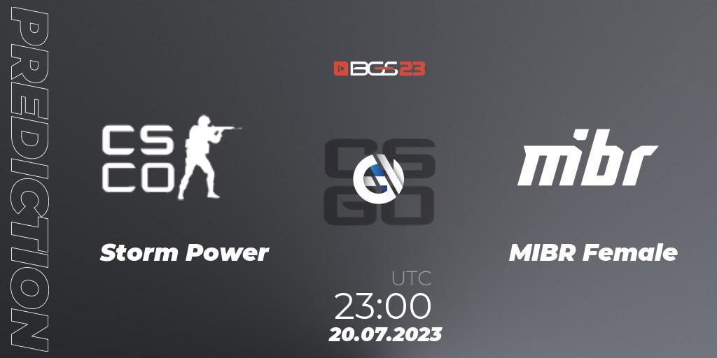 Storm Power vs MIBR Female: Betting TIp, Match Prediction. 20.07.2023 at 23:00. Counter-Strike (CS2), BGS Esports 2023 Female: Online Stage