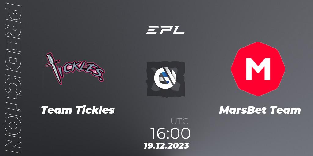 Team Tickles vs MarsBet Team: Betting TIp, Match Prediction. 22.12.23. Dota 2, European Pro League Season 15