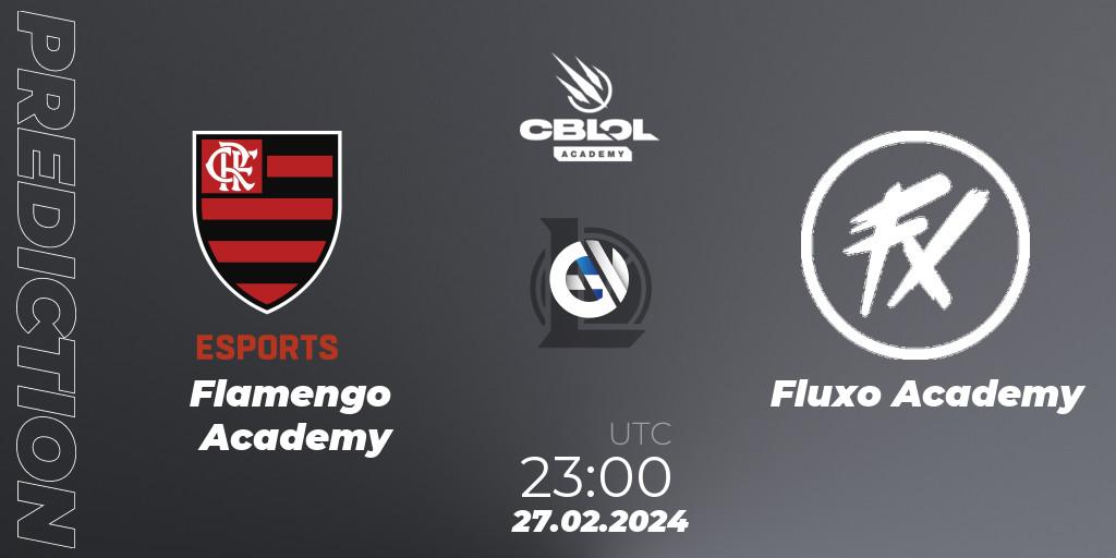 Flamengo Academy vs Fluxo Academy: Betting TIp, Match Prediction. 27.02.2024 at 23:00. LoL, CBLOL Academy Split 1 2024