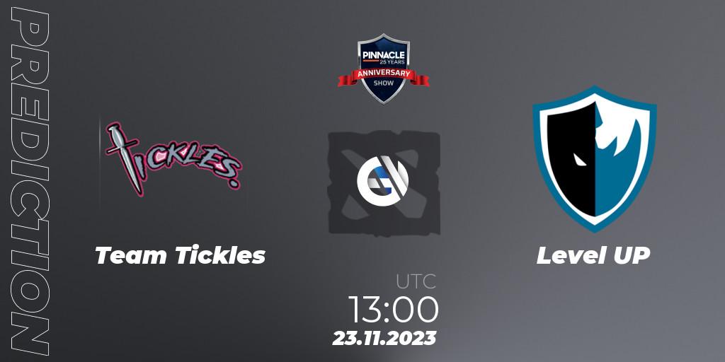 Team Tickles vs Level UP: Betting TIp, Match Prediction. 23.11.23. Dota 2, Pinnacle - 25 Year Anniversary Show