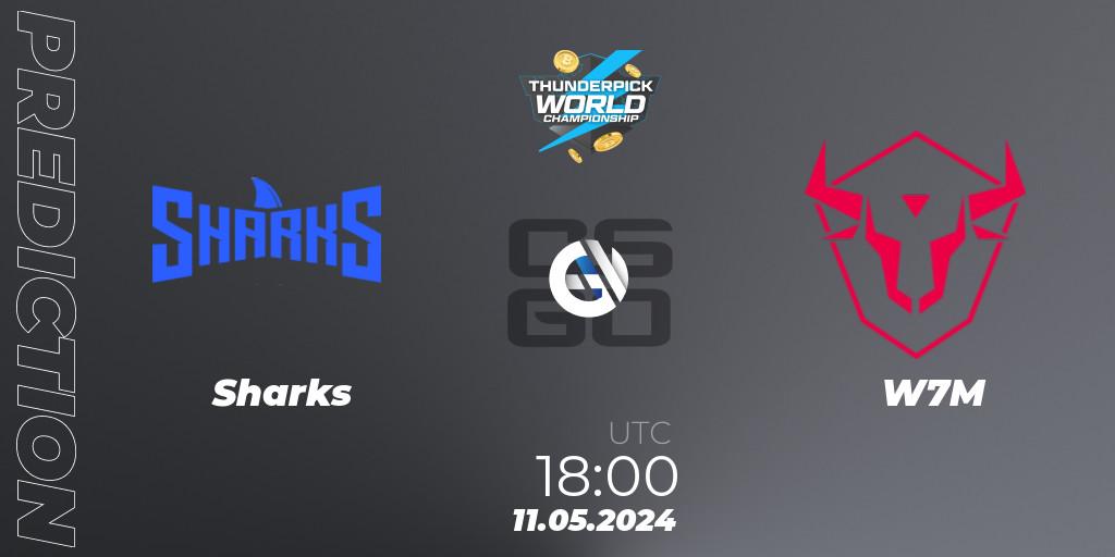 Sharks vs W7M: Betting TIp, Match Prediction. 11.05.2024 at 18:00. Counter-Strike (CS2), Thunderpick World Championship 2024: South American Series #1