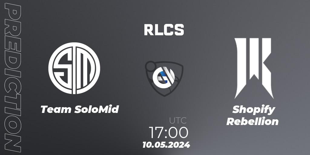 Team SoloMid vs Shopify Rebellion: Betting TIp, Match Prediction. 10.05.2024 at 17:00. Rocket League, RLCS 2024 - Major 2: NA Open Qualifier 5