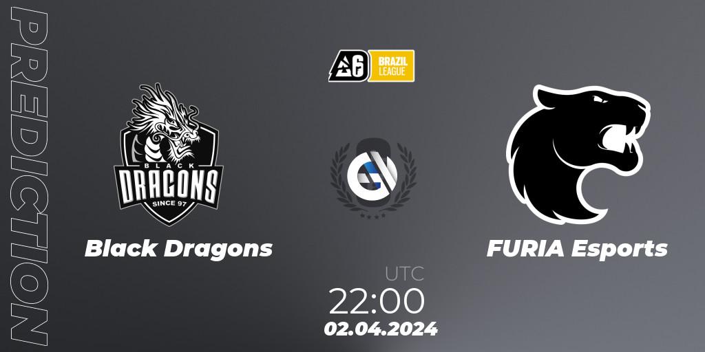 Black Dragons vs FURIA Esports: Betting TIp, Match Prediction. 02.04.24. Rainbow Six, Brazil League 2024 - Stage 1