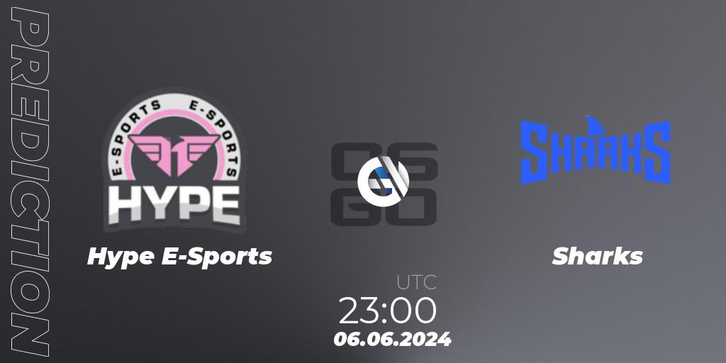 Hype E-Sports vs Sharks: Betting TIp, Match Prediction. 07.06.2024 at 01:00. Counter-Strike (CS2), Regional Clash Arena South America