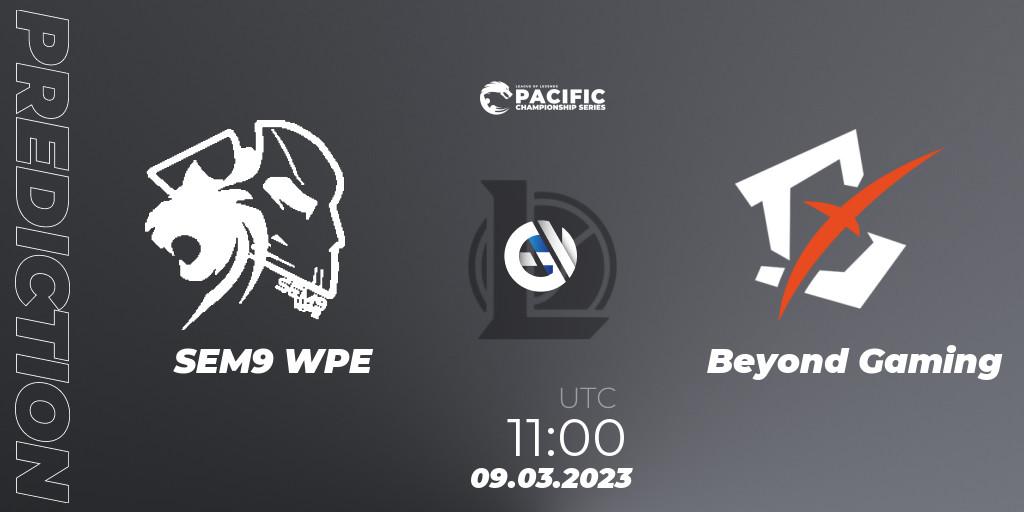 SEM9 WPE vs Beyond Gaming: Betting TIp, Match Prediction. 09.03.23. LoL, PCS Spring 2023 - Group Stage