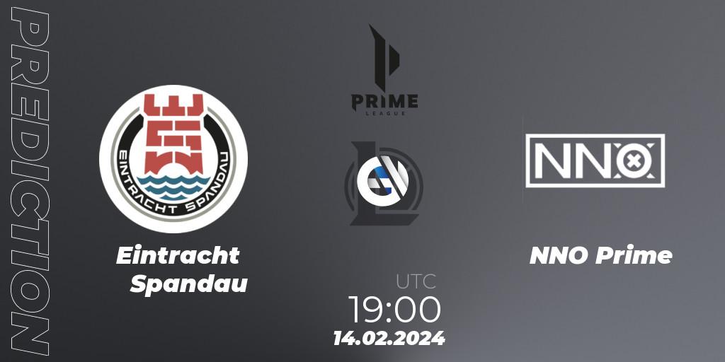 Eintracht Spandau vs NNO Prime: Betting TIp, Match Prediction. 14.02.24. LoL, Prime League Spring 2024 - Group Stage