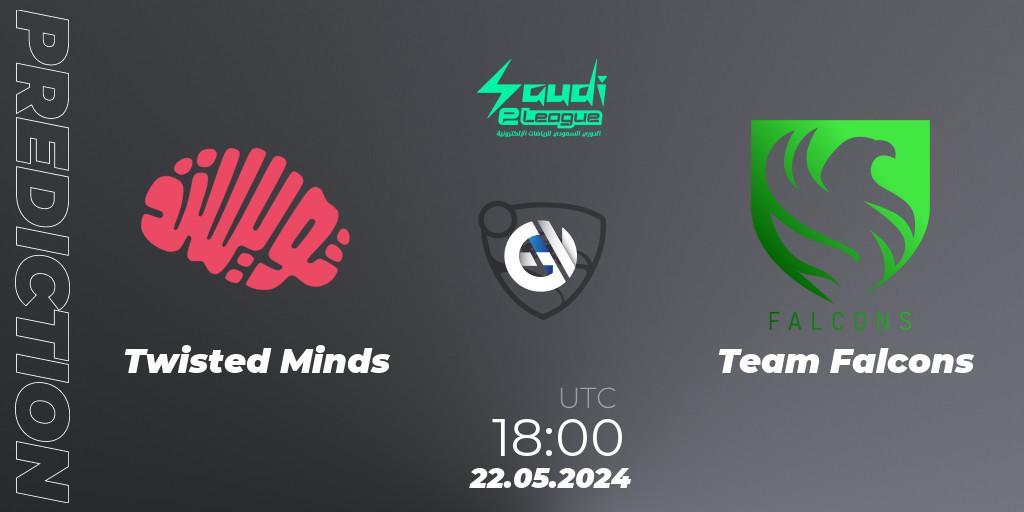 Twisted Minds vs Team Falcons: Betting TIp, Match Prediction. 22.05.2024 at 18:00. Rocket League, Saudi eLeague 2024 - Major 2: Online Major Phase 1